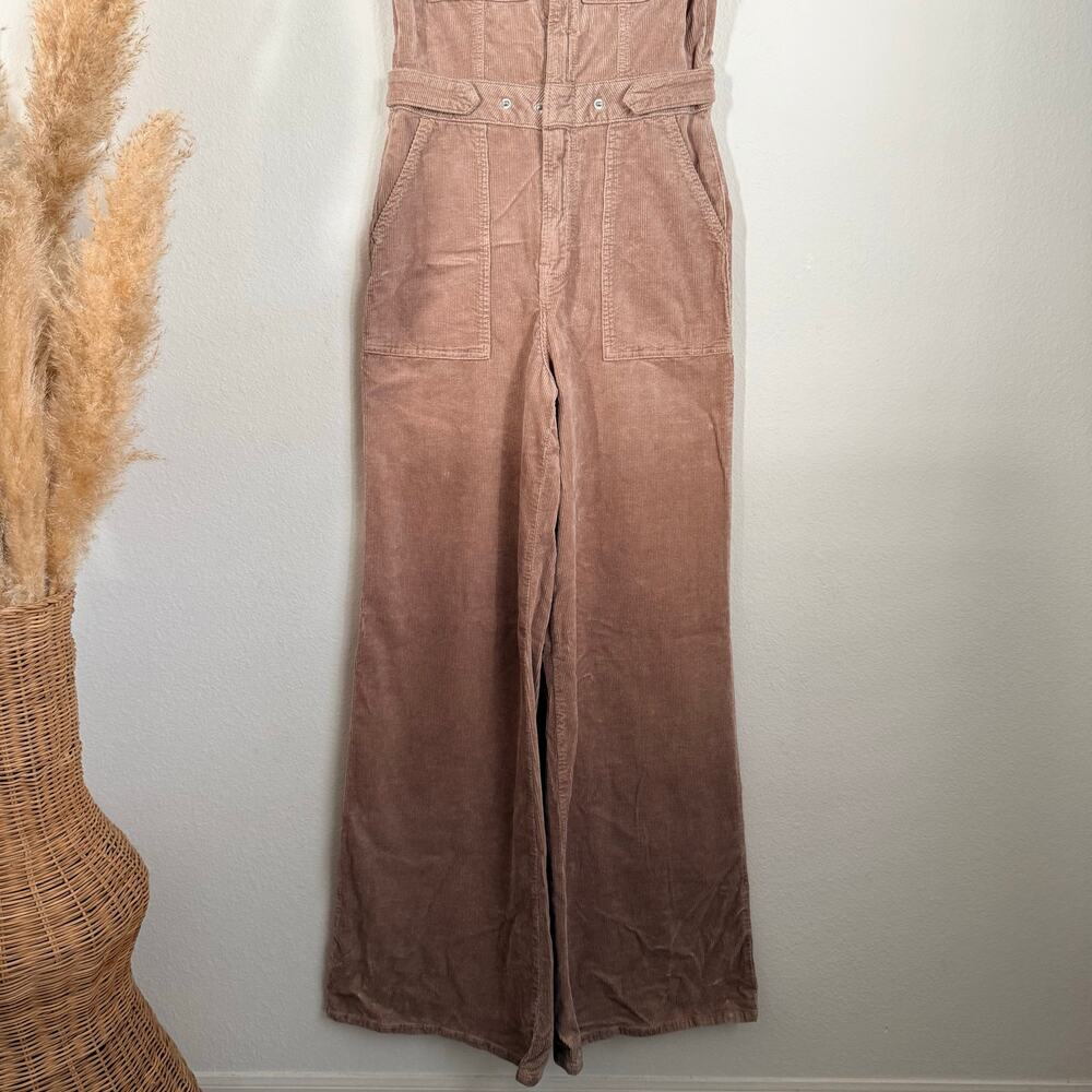 Good American jumpsuit corduroy palao one-piece collared corduroy relaxed Small - Picture 4 of 9